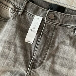White House Black Market Gray Straight Leg Jeans